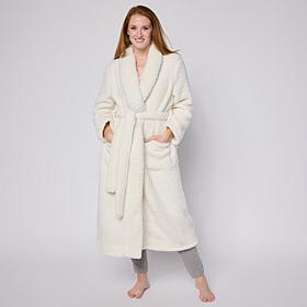 "As Is" Comfort Code Cozy Sherpa Knit Belted Robe