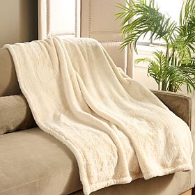"As Is" Concierge Collection Bunny Faux Fur Throw 