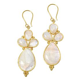 "As Is" Connie Craig Carroll Jewelry Arabella Pear Gem Drop Earrings