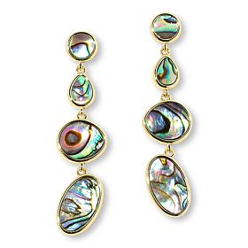 "As Is" Connie Craig Carroll Jewelry Laurel Shell Drop Earrings