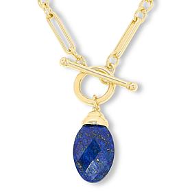 "As Is" Connie Craig Carroll Jewelry Merritt 36" Gemstone Pendant N...