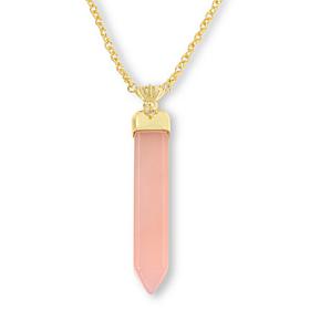 "As Is" Connie Craig Carroll Jewelry Quince Gemstone Pendant Necklace