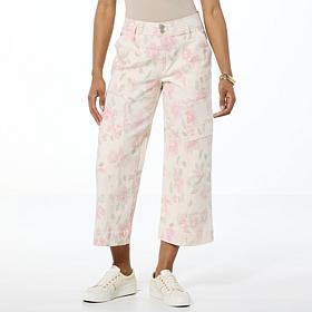 "As Is" Democracy "Ab"solution® Skyrise Wide-Leg Crop Utility Jean