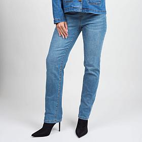 "As Is" DG2 by Diane Gilman Coolmax® Shaper Stretch Denim Straight ...