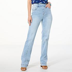 "As Is" DG2 by Diane Gilman New Classic Stretch Denim Trouser Jean