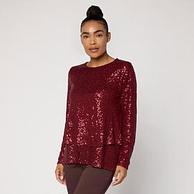 "As Is" DG2 by Diane Gilman Sequin Easy Top