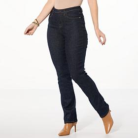 "As Is" DG2 by Diane Gilman Starlight Denim Straight-Leg Jean