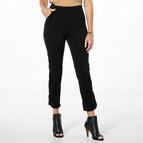"As Is" DG2 by Diane Gilman Superstretch Knit Denim Slim & Sleek Cr...