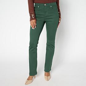 "As Is" DG2 by Diane Gilman Virtual Stretch Denim Baby Bootcut 5-Po...