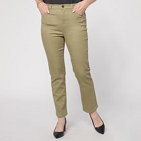 "As Is" DG2 by Diane Gilman Virtual Stretch Straight Crop Jean - Fa...