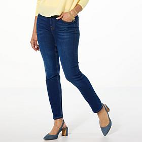 "As Is" DG2 by Diane Gilman Vrtual Strtch Denim Pull-On 5-Pckt Jegging