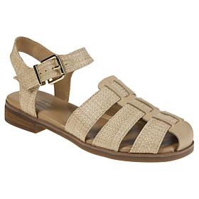 "As Is" easy spirit® Gretty Leather Fisherman Sandal