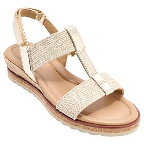 "As Is" easy spirit Selene Low Wedge Sandal
