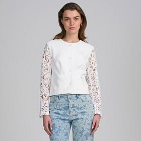 "As Is" Elle Get the Look Lace Satin Jacket