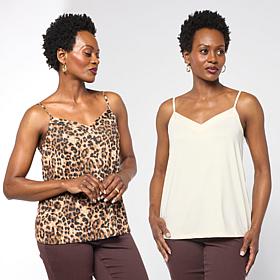 "As Is" G by Giuliana 2 Pack Knit Camisole