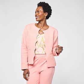 "As Is" G by Giuliana Black Label Boucle Jacket