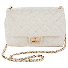 "As Is" G by Giuliana Black Label Quilted Leather Crossbody