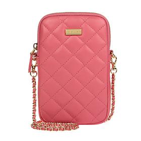 "As Is" G by Giuliana Black Label Quilted Leather Crossbody