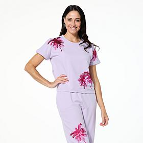 "As Is" G by Giuliana Embellished Crew Neck Knit Tee