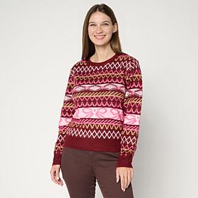 "As Is" G by Giuliana FF Jacquard Sweater
