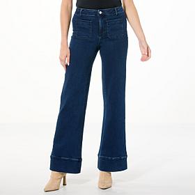 "As Is" G by Giuliana G-Soft Denim Wide-Leg Trouser
