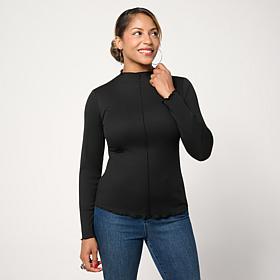 "As Is" G by Giuliana Knit Top with Purl Stitch