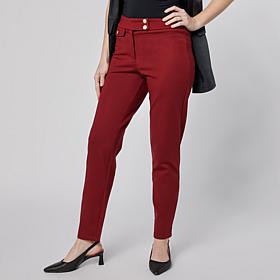 "As Is" G by Giuliana Ponte Knit Slim Leg Pant