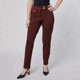 "As Is" G by Giuliana Ponte Knit Slim Leg Pant
