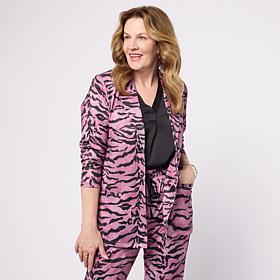 "As Is" G by Giuliana Printed Knit Blazer