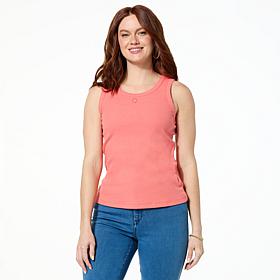 "As Is" G by Giuliana Ribbed Knit Tank Top