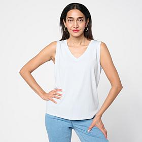 "As Is" G by Giuliana Ribbed Knit V-Neck Tank