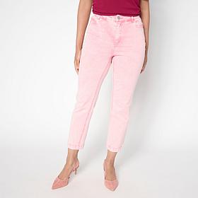"As Is" G by Giuliana Stretch Denim Straight-Leg Cropped Jean