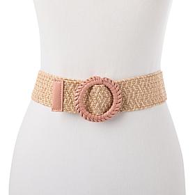 "As Is" G by Giuliana Stretch Raffia Belt