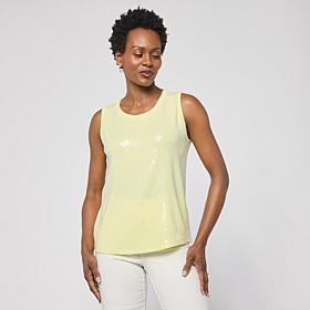 "As Is" G by Giuliana Sweater Sequin Tank