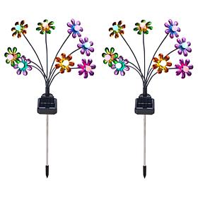 "As Is" GB Home & Garden Flower or Butterfly Solar Stakes - Set of 2