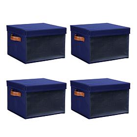 "As Is" Get Neat Mesh Front Storage Bins - Set of 4