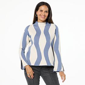 "As Is" GREY by Jhoan Sebastian Grey Abstract Print Pullover Sweater