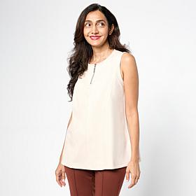 "As Is" Grey by Jhoan Sebastian Grey Faux Suede Top