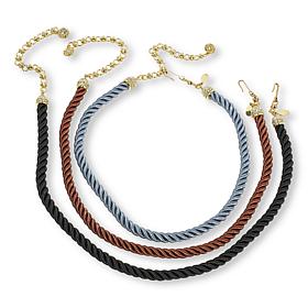 "As Is" Heidi Daus Elegant Essential Crystal-Accented Necklace 3pc Set