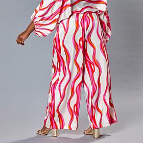 "As Is" HFR x Megan Renee Hammered Satin Palazzo Pant