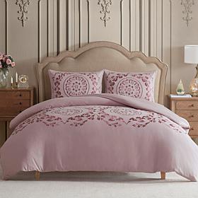 "As Is" Highclere Castle Aubrey 3-piece Duvet Cover Set -Twin