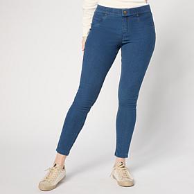 "As Is" HUE Fleece-Lined Denim Legging