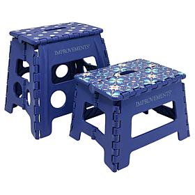 "As Is" Improvements 14.5" and 12.5" Folding Plastic Step Stools