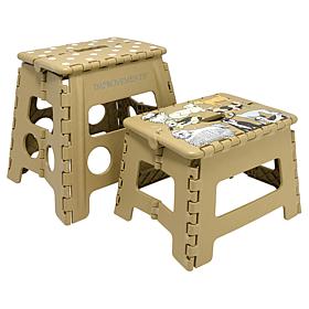 "As Is" Improvements 14.5" and 12.5" Folding Plastic Step Stools