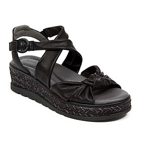 "As Is" Jambu Diana Leather Demi Wedge Sandal