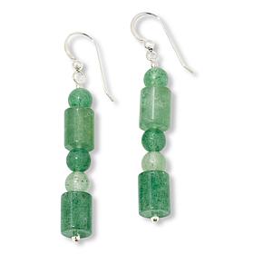 "As Is" Jay King Brazilian Green Quartz Bead Drop Earrings