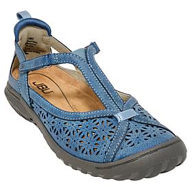 "As Is" JBU Daffodil Casual T-Strap Comfort Sandal