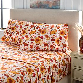 "As Is" Jeffrey Banks 4-piece Harvest Microfiber Sheet Set  