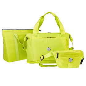 "As Is" Joy CleanBoss Expandable Pop Tote with Belt Bag & New Coole...