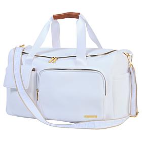 "As Is" Joy CleanBoss World Traveler 15 Pocket Jumbo Weekender Bag 